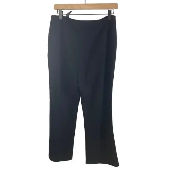 Theory Women's Black Pleated Dress Slacks Sz 8 - Picture 2 of 8